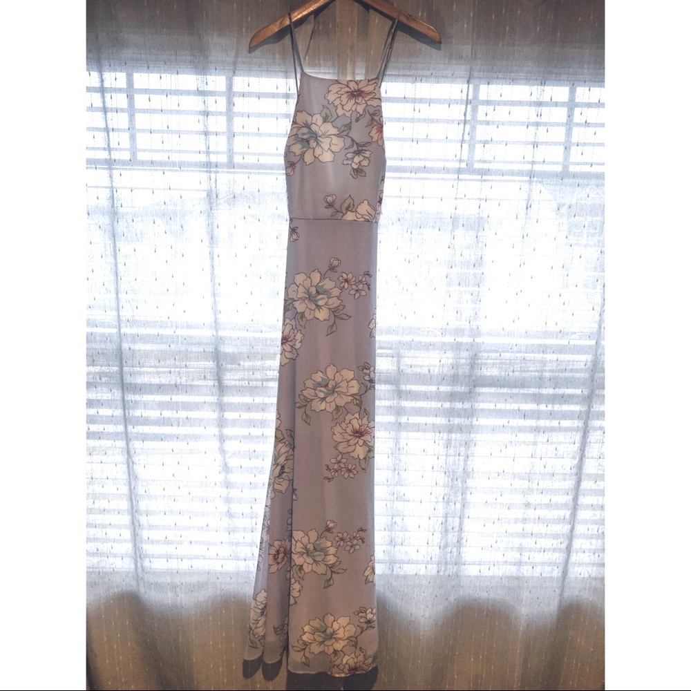 Lulus Beautiful special occasion maxi floral dress